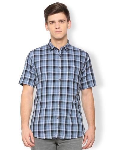 blue cotton casual shirt - 15729828 - Very Small Image - 1