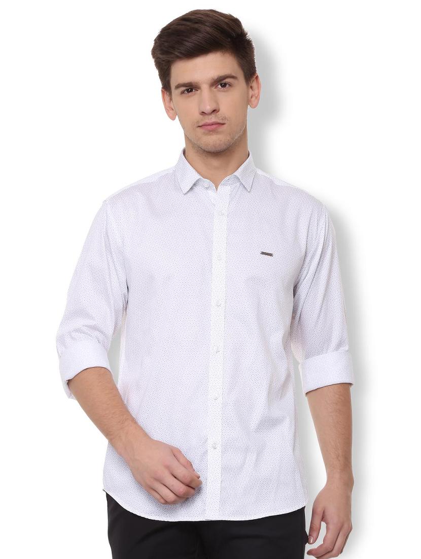white cotton casual shirt - 15729831 - Zoom Image - 1