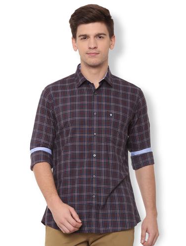 brown cotton casual shirt - 15729834 - Very Small Image - 1