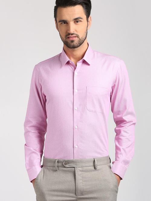 pink cotton formal shirt - 15729848 - Standard Image - 1