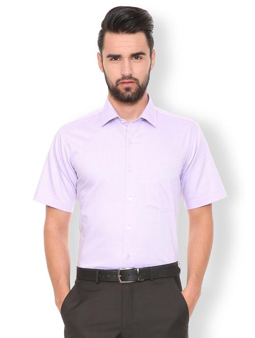 purple cotton formal shirt - 15729856 - Standard Image - 1