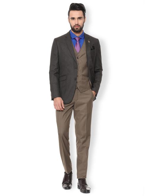 grey cotton 4-piece suit - 15729890 - Standard Image - 1