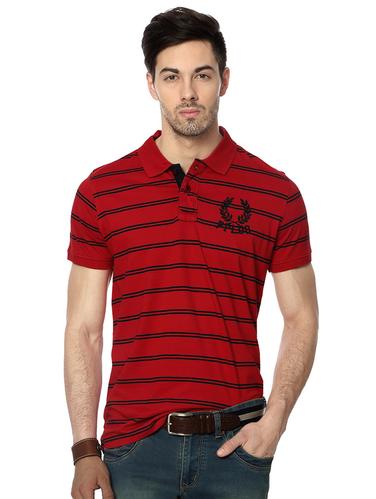 red cotton polo t-shirt - 15729898 - Very Small Image - 1