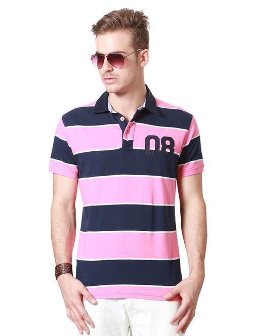 multi colored cotton polo t-shirt - 15729899 - Standard Image - 1