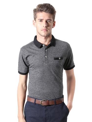 grey cotton blend pocket t-shirt - 15729916 - Very Small Image - 1