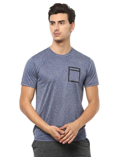 blue polyester t-shirt - 15729947 - Standard Image - 1