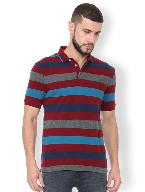 multi colored cotton polo t-shirt - 15729960 - Standard Image - 1