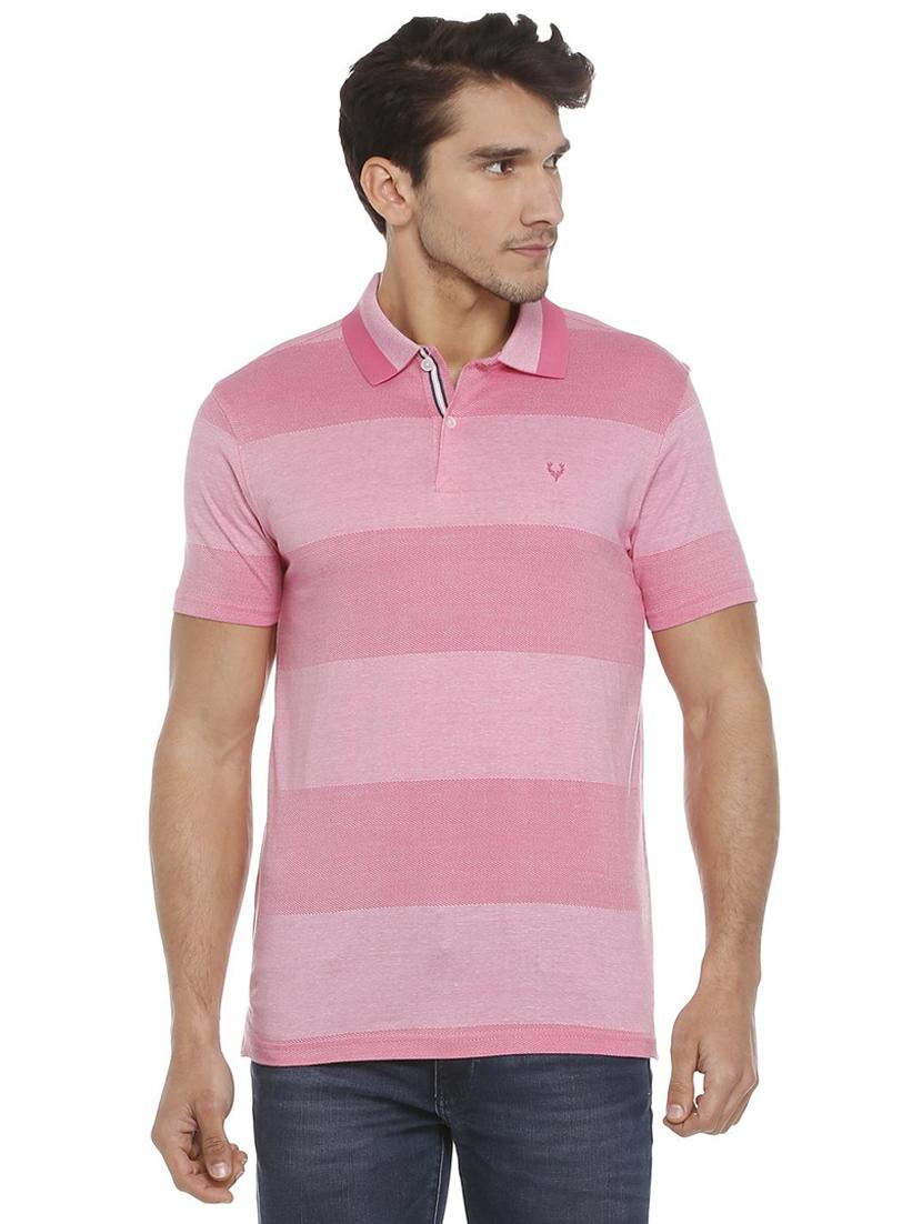 pink cotton polo t-shirt - 15729963 - Zoom Image - 1