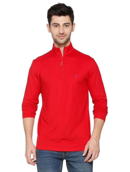 red polyester collared t-shirt - 15729969 - Standard Image - 1