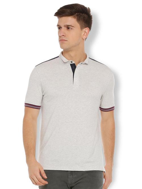 beige polyester t-shirt - 15729976 - Standard Image - 1