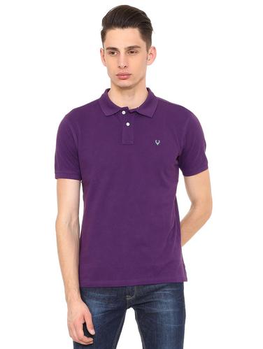 purple cotton polo t-shirt - 15729985 - Very Small Image - 1