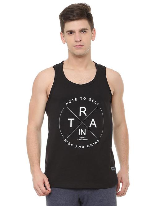 black cotton vest - 15729993 - Standard Image - 1