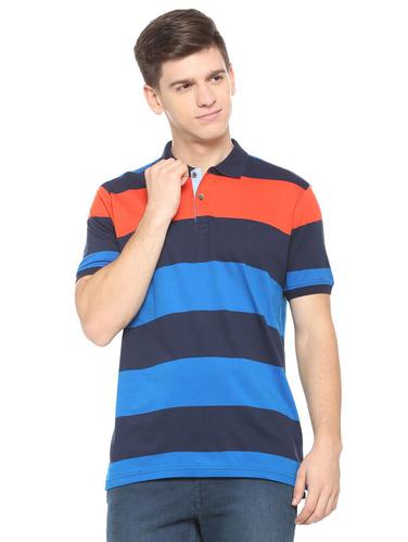 blue cotton polo t-shirt - 15729995 - Very Small Image - 1