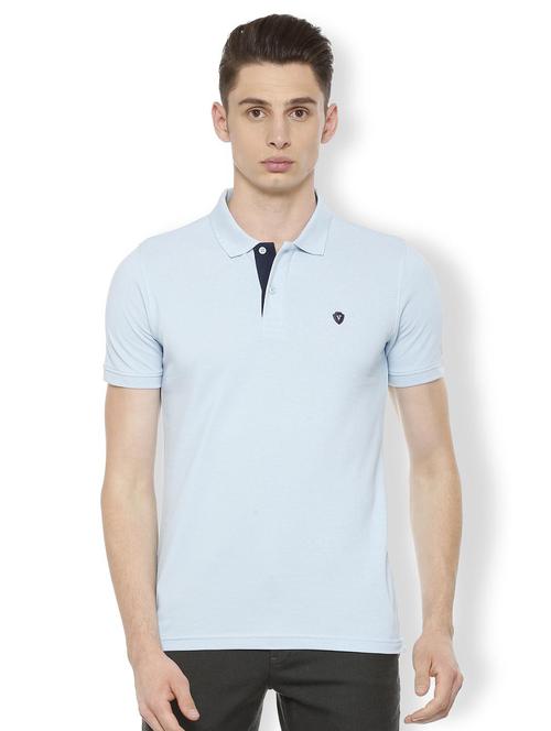blue cotton polo t-shirt - 15730012 - Standard Image - 1