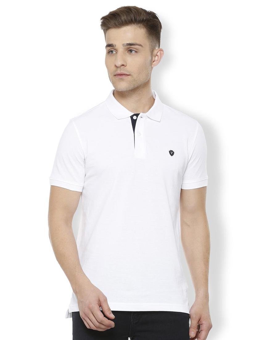 white cotton polo t-shirt - 15730015 - Zoom Image - 1