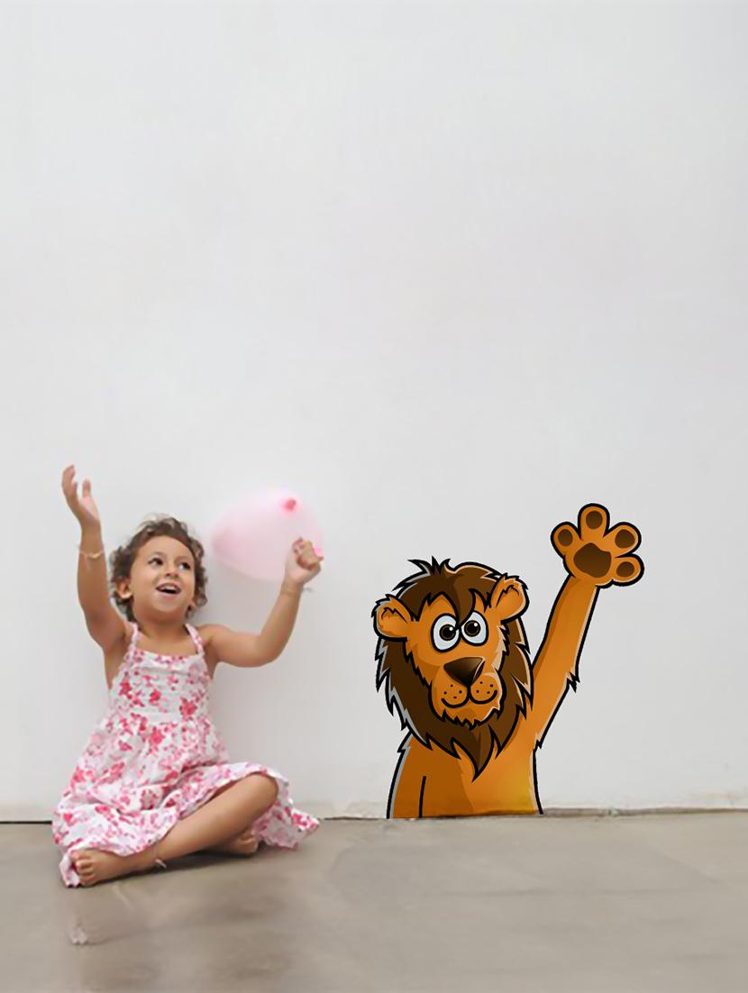 Wall Decals ' Lion ' Wall stickers (PVC Vinyl) Multicolour - 15730180 - Zoom Image - 1