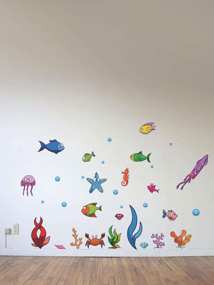 Wall Decals ' Underwater ' Wall stickers (PVC Vinyl) Multicolour - 15730181 - Zoom Image - 1