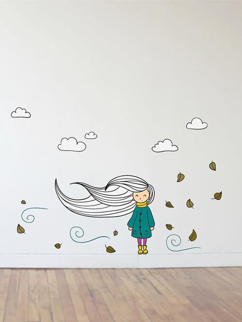 Wall Decals ' Autumn Wind ' Wall stickers (PVC Vinyl) - 15730184 - Standard Image - 1