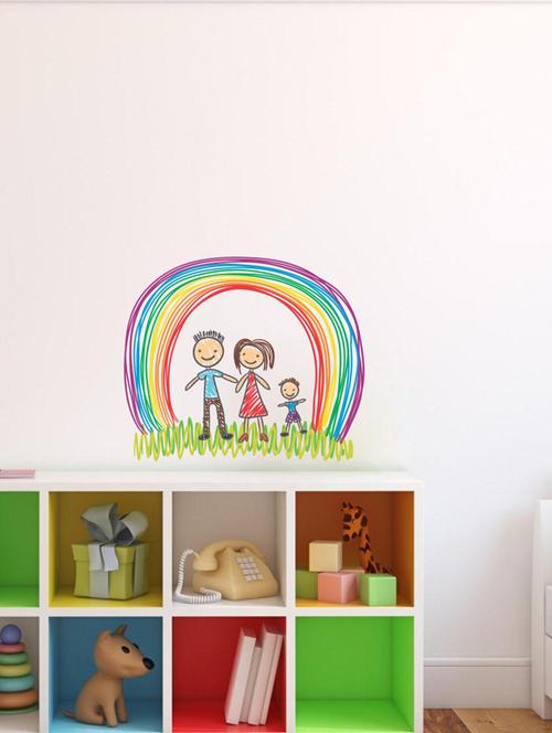 Wall Decals ' Family Sketch ' Wall stickers (PVC Vinyl) - 15730185 - Standard Image - 1