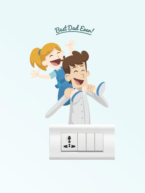 Wall Decals ' Best Dad Ever ' Wall stickers (PVC Vinyl) - 15730188 - Standard Image - 1