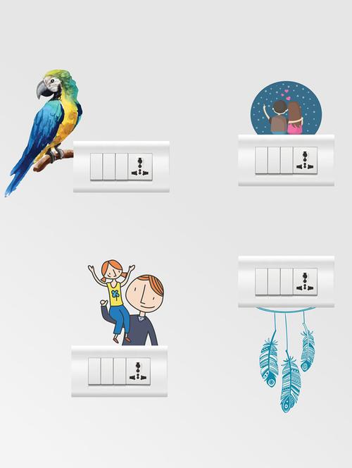 Wall Decals ' Color Switch Board Combo No.30 ' Wall stickers (PVC Vinyl) - 15730198 - Standard Image - 1
