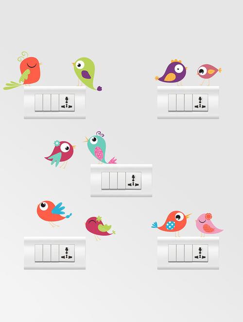 Wall Decals ' Color Switch Board Combo Wall stickers (PVC Vinyl) - 15730207 - Standard Image - 1