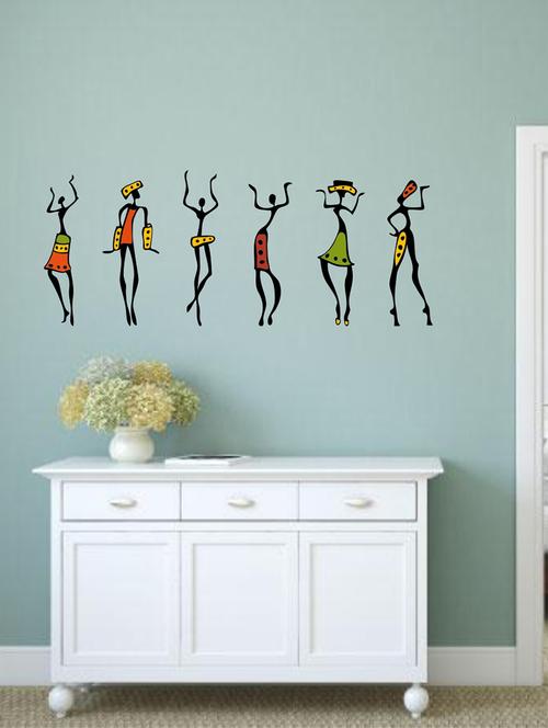 Wall Decals ' African Girls ' Wall stickers (PVC Vinyl) - 15730215 - Standard Image - 1