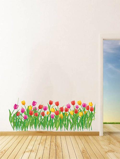 Wall Decals ' Tulip Flowers ' Wall stickers (PVC Vinyl) - 15730218 - Standard Image - 1