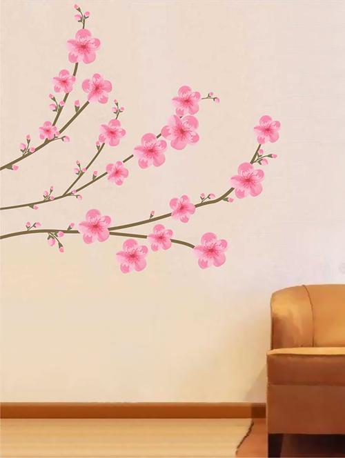 Wall Decals ' Pink Flower Sticker ' Wall stickers (PVC Vinyl) - 15730243 - Standard Image - 1