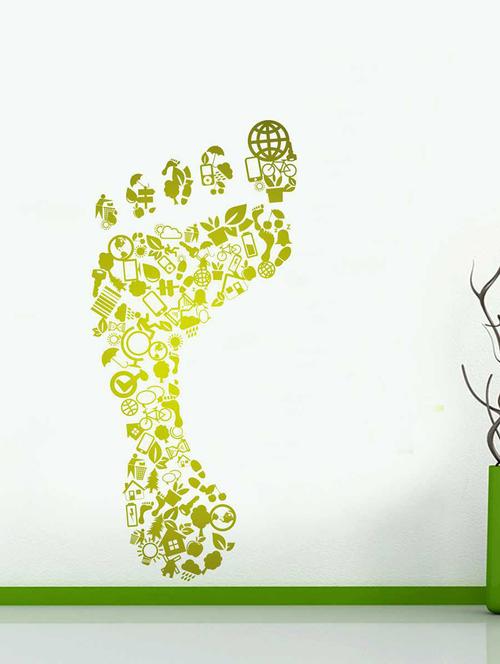 Wall Decals ' Carbon Foot Print ' Wall stickers (PVC Vinyl) - 15730246 - Standard Image - 1