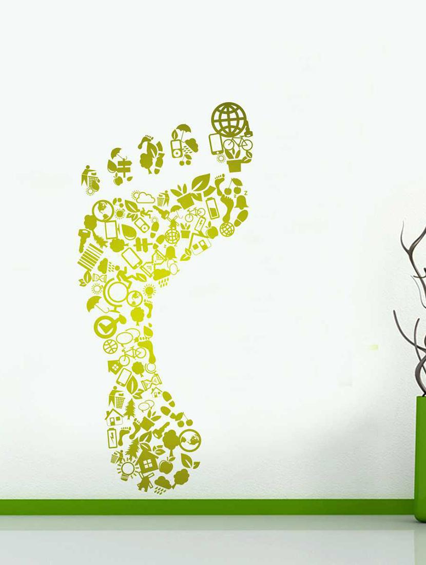 Wall Decals ' Carbon Foot Print ' Wall stickers (PVC Vinyl) - 15730246 - Zoom Image - 1