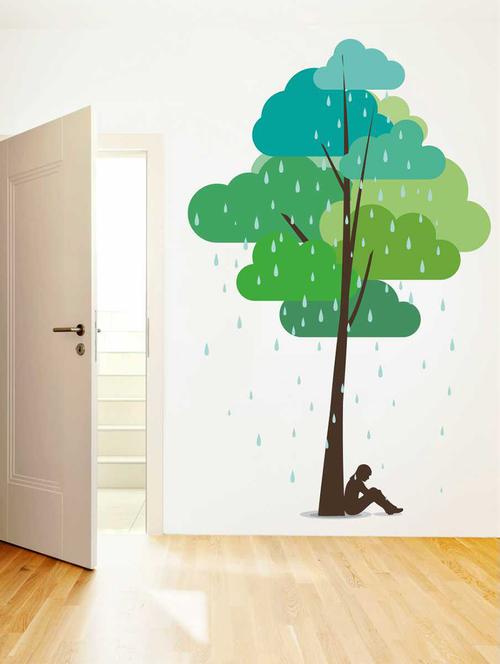 Wall Decals ' Colorful Fantasy Tree ' Wall stickers (PVC Vinyl) - 15730247 - Standard Image - 1
