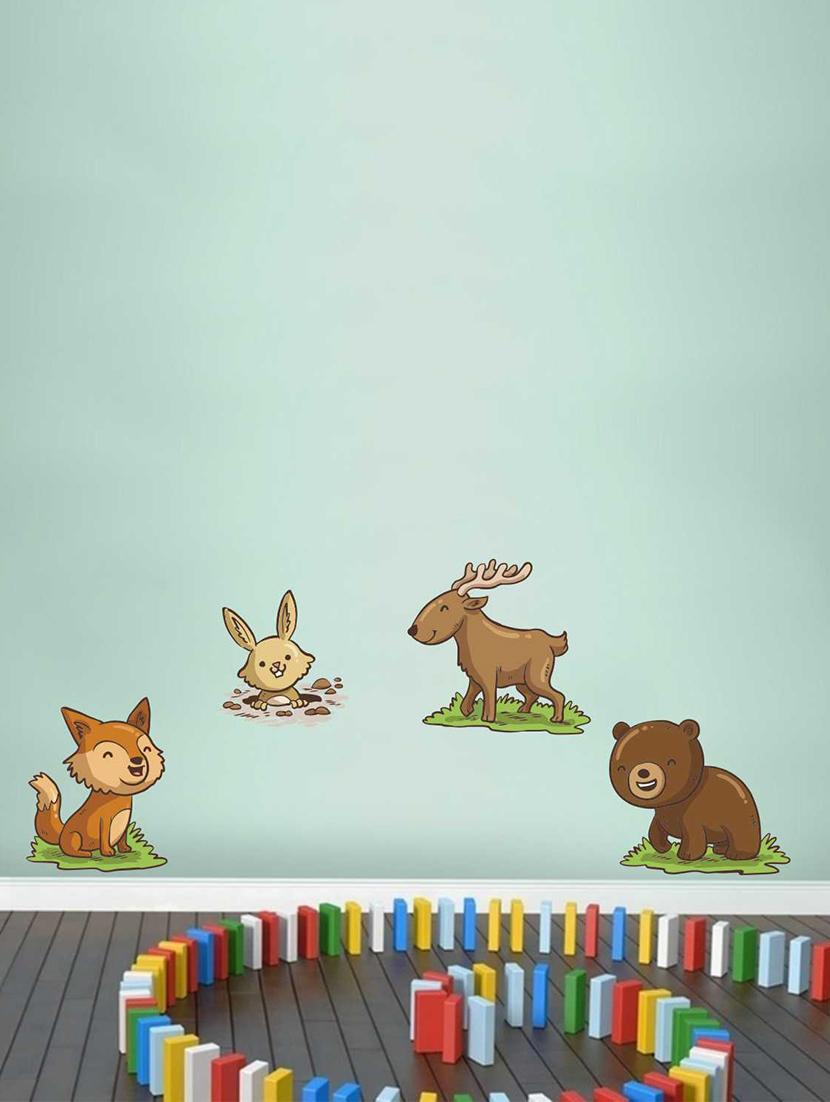 Wall Decals ' Baby Animals Sticker ' Wall stickers (PVC Vinyl) Multicolour - 15730249 - Zoom Image - 1