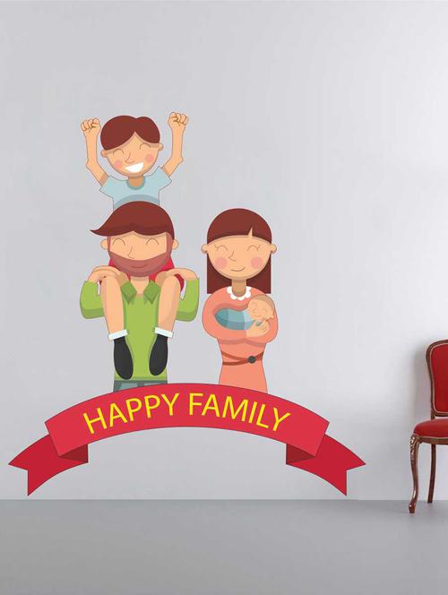 Wall Decals ' Happy Family ' Wall stickers (PVC Vinyl) - 15730259 - Standard Image - 1