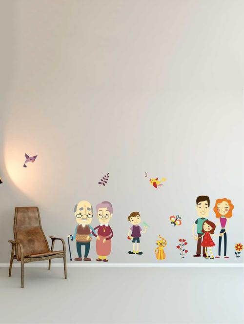 Wall Decals ' A Complete Family ' Wall stickers (PVC Vinyl) - 15730264 - Standard Image - 1