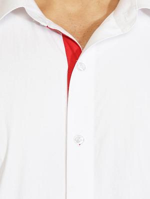 white cotton casual shirt - 15730294 - Standard Image - 4
