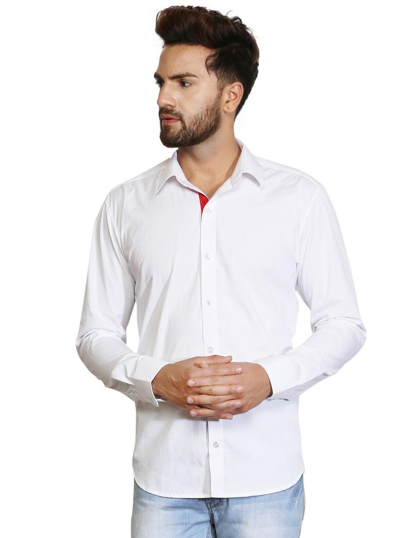 white cotton casual shirt - 15730294 - Zoom Image - 1