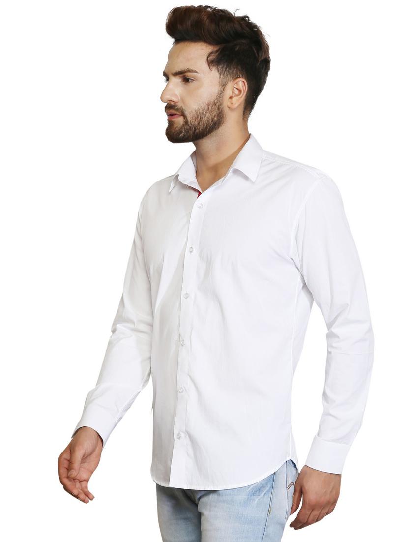 white cotton casual shirt - 15730294 - Zoom Image - 2