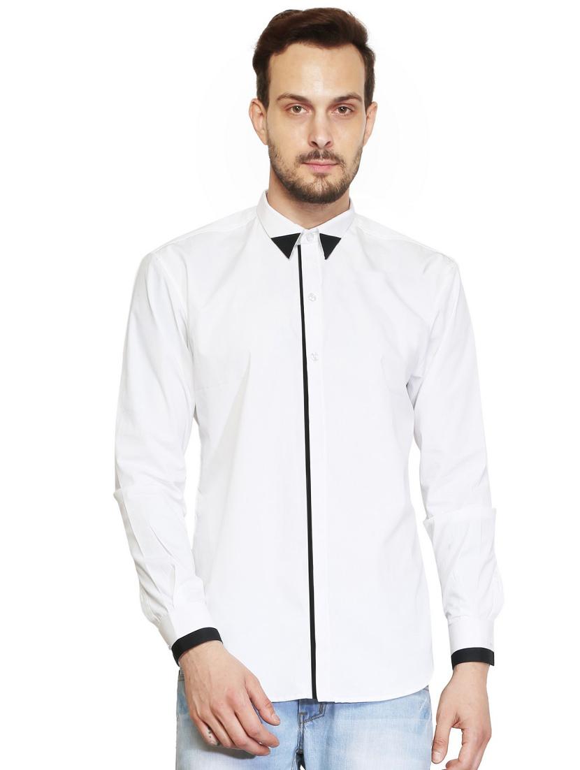 white cotton casual shirt - 15730296 - Zoom Image - 1