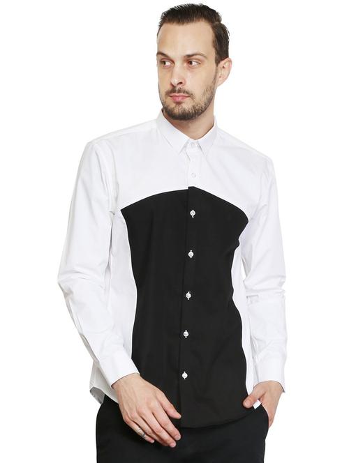 white cotton casual shirt - 15730306 - Standard Image - 1