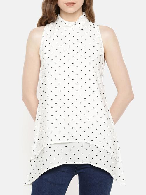 mock neck layered tunic - 15730323 - Standard Image - 1