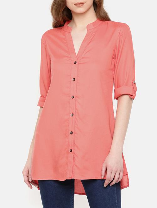 roll up sleeved shirt tunic - 15730333 - Standard Image - 1