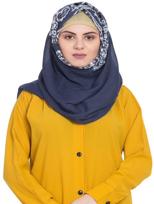 blue cotton stole - 15730371 - Standard Image - 1