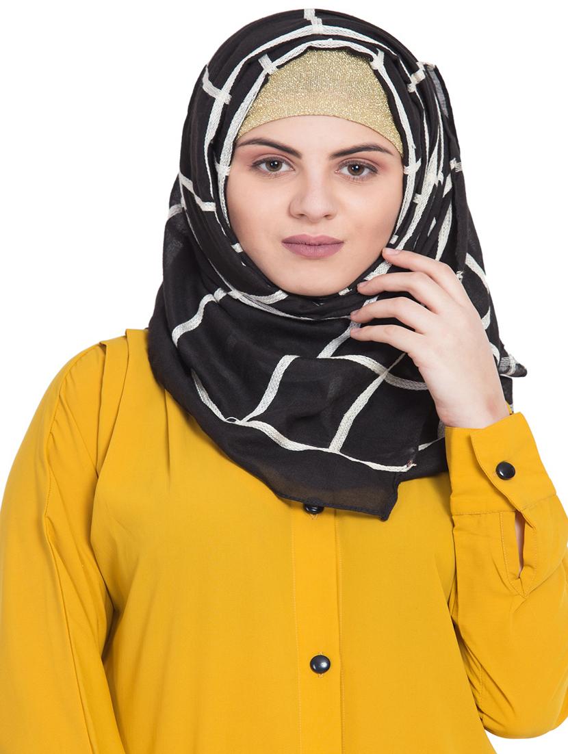black cotton stole - 15730376 - Zoom Image - 1
