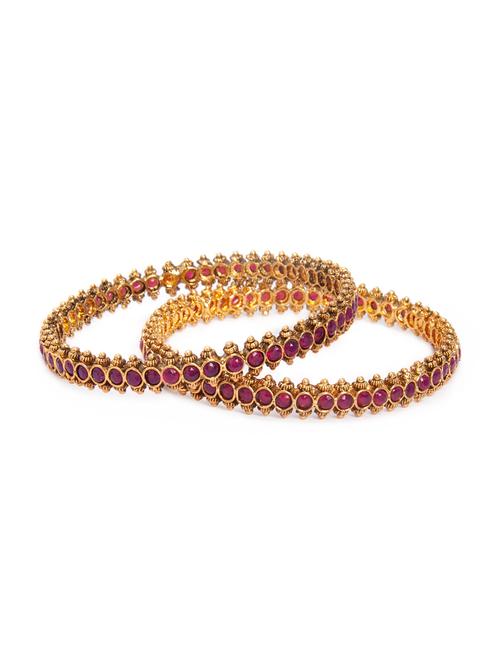 Pink Gold Tone Bangles - 15730424 - Standard Image - 1