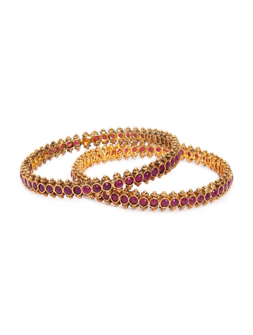 Pink Gold Tone Bangles - 15730424 - Zoom Image - 1
