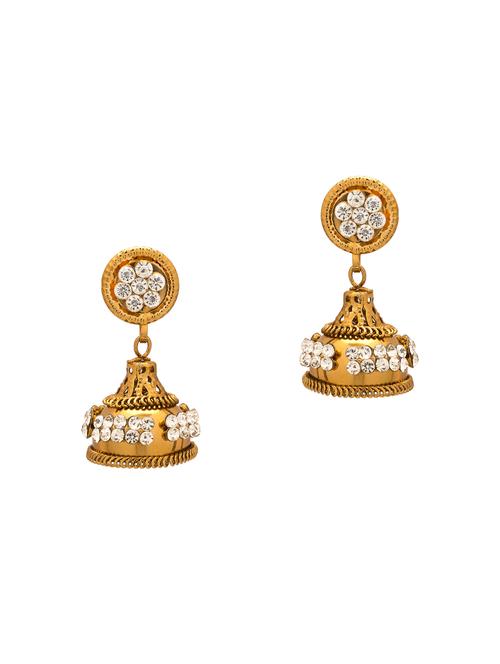 Gold Tone Jhumka - 15730451 - Standard Image - 1