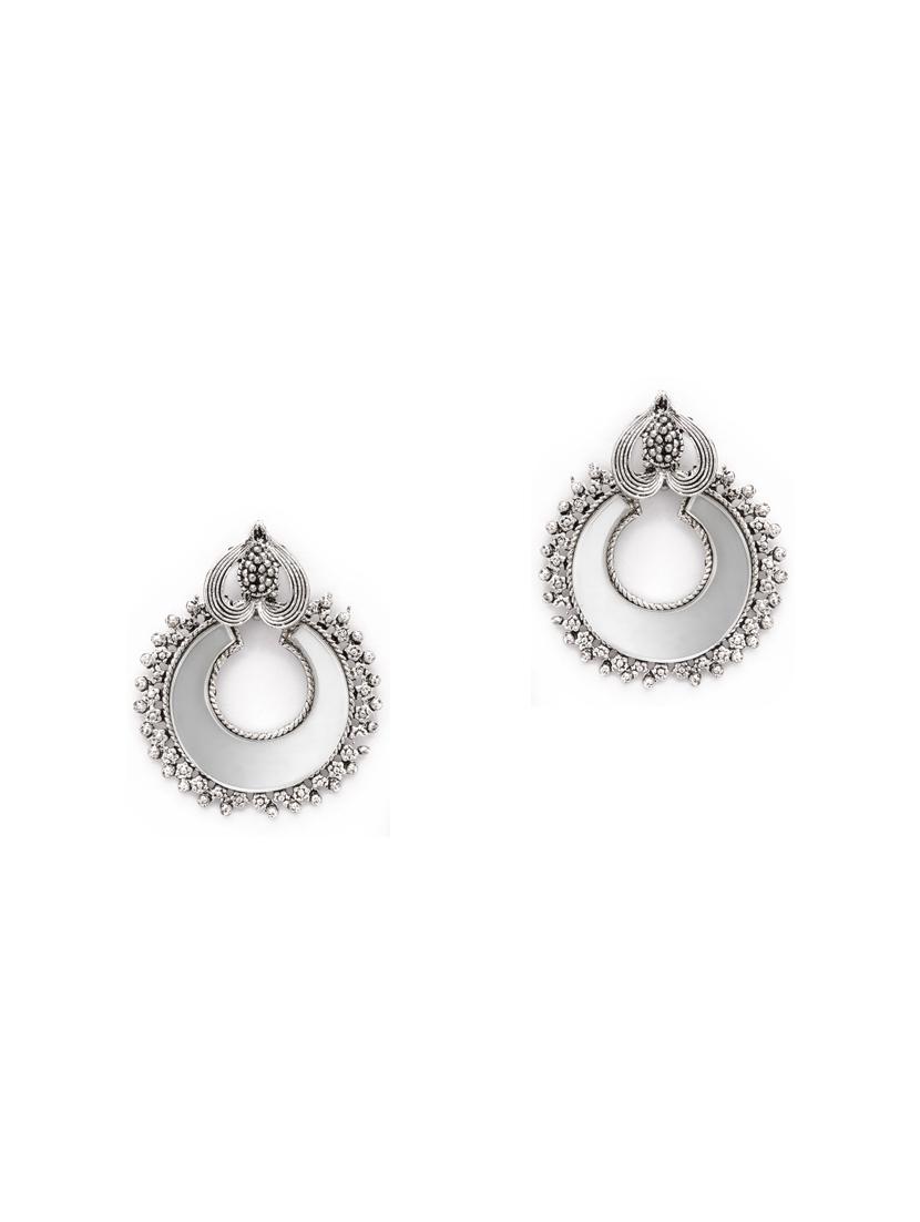 Silver Tone Drop Earrings - 15730459 - Zoom Image - 1
