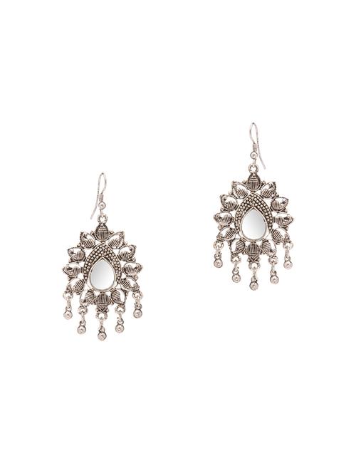 Silver Tone Drop Earrings - 15730461 - Standard Image - 1