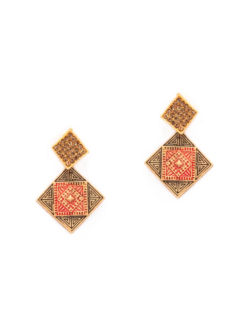 Gold Tone Drop Earrings - 15730478 - Zoom Image - 1